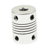 Maxbell Flexible Couplings 6.35mm to 6.35mm Shaft for NEMA 17 RepRap 3D Printer or CNC Machine - Aladdin Shoppers