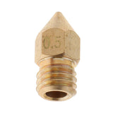 Maxbell 0.5mm 3D Printers Extruder Nozzle Printhead Brass Copper for 3.0mm Filament - Aladdin Shoppers