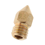 Maxbell 0.5mm 3D Printers Extruder Nozzle Printhead Brass Copper for 3.0mm Filament - Aladdin Shoppers