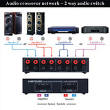 1xSpeaker Switcher Two Channel Audio Amplifier Control Converter Splitter