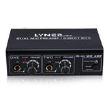Maxbell 2-Channel Microphone Preamplifier Dual MIC Preamp Electric Guitar Bass Amp - Aladdin Shoppers