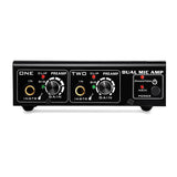Maxbell 2-Channel Microphone Preamplifier Dual MIC Preamp Electric Guitar Bass Amp - Aladdin Shoppers