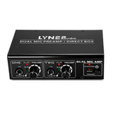 Maxbell 2-Channel Microphone Preamplifier Dual MIC Preamp Electric Guitar Bass Amp - Aladdin Shoppers