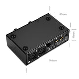 Maxbell 2-Channel Microphone Preamplifier Dual MIC Preamp Electric Guitar Bass Amp - Aladdin Shoppers
