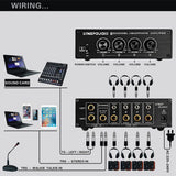 Maxbell 8 Channel Audio Stereo high-power Headphone Amplifier Mixer Monitor - Aladdin Shoppers