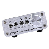Maxbell 4 Input 4 Output Headphone 3.5mm MP3 Audio Signal Switcher Digital Multi-CH - Aladdin Shoppers