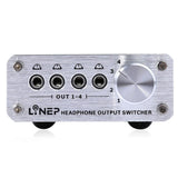 Maxbell 4 Input 4 Output Headphone 3.5mm MP3 Audio Signal Switcher Digital Multi-CH - Aladdin Shoppers