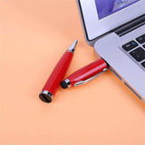 Maxbell Multi Function 64GB USB Flash Drive Ballpoint Pen Capacitive Touch Stylus Pen for Android Devices and Tables,Red - Aladdin Shoppers