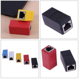 Maxbell RJ45 Female to Female Network Ethernet Connector Adapter Coupler Extender Red - Aladdin Shoppers
