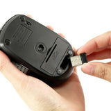Maxbell USB2.0 Wireless Mouse 2.4 GHZ Mini Mice with Nano 6buttons Optical for PC Silver - Aladdin Shoppers