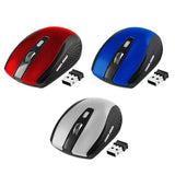 Maxbell USB2.0 Wireless Mouse 2.4 GHZ Mini Mice with Nano 6buttons Optical for PC Silver - Aladdin Shoppers