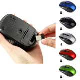 Maxbell USB2.0 Wireless Mouse 2.4 GHZ Mini Mice with Nano 6buttons Optical for PC Silver - Aladdin Shoppers