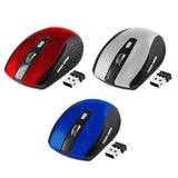 Maxbell USB2.0 Wireless Mouse 2.4 GHZ Mini Mice with Nano 6buttons Optical for PC Silver - Aladdin Shoppers