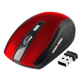 Maxbell Maxbell USB2.0 Wireless Mouse 2.4 GHZ Mini Mice with Nano 6buttons Optical for PC Red
