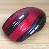 Maxbell Maxbell USB2.0 Wireless Mouse 2.4 GHZ Mini Mice with Nano 6buttons Optical for PC Red