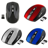 Maxbell Maxbell USB2.0 Wireless Mouse 2.4 GHZ Mini Mice with Nano 6buttons Optical for PC Red