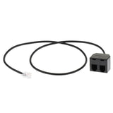 Maxbell Telephone RJ9 Male to 2 Female 4P4C Connector Adapter Splitter Extension Cable (25cm/08ft) - Aladdin Shoppers