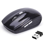 Maxbell 2.4GHz Wireless Optical Mouse USB 2.0 Receiver 6Button 1800dpi For PC Black - Aladdin Shoppers