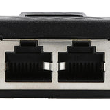 Maxbell RJ45 Y Adapter Splitter Network Cat5 Cat6 3-way Connector Lan Cable Black - Aladdin Shoppers