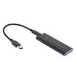 Maxbell USB3.1 Type-C to NVMe M.2 Mobile Hard Disk Box 10Gbps M.2 SSD Enclosure M Key (Black) - Aladdin Shoppers