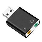 Maxbell USB 2.0 Virtual 7.1 Channel Audio Sound Card Adapter For Laptop PC Black - Aladdin Shoppers