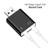 Maxbell USB 2.0 Virtual 7.1 Channel Audio Sound Card Adapter For Laptop PC Black - Aladdin Shoppers