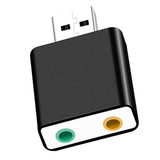 Maxbell USB 2.0 Virtual 7.1 Channel Audio Sound Card Adapter For Laptop PC Black - Aladdin Shoppers