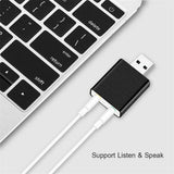 Maxbell USB 2.0 Virtual 7.1 Channel Audio Sound Card Adapter For Laptop PC Black - Aladdin Shoppers
