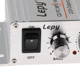 Maxbell Maxbell Lepy Hifi Stereo Power Digital 2x15W 2 Channel Amplifier with 3.5mm Audio Input for iPhone Computer MP3 Silver