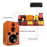 2x3 Way 600W Speaker Crossover 3 Unit Audio Filter Frequency Divider Hi/Mi/Lo