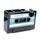 Maxbell Cassette Tape Dispenser Pen Holder Stationery Organizer Tape Cutter Blue