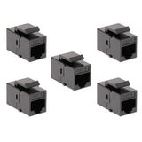 Maxbell 5 Pack RJ45 CAT6 Jack Module WLAN Network Connector Enternet Inline Coupler Module - Aladdin Shoppers