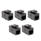 Maxbell 5 Pack RJ45 CAT6 Jack Module WLAN Network Connector Enternet Inline Coupler Module - Aladdin Shoppers