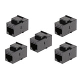 Maxbell 5 Pack RJ45 CAT6 Jack Module WLAN Network Connector Enternet Inline Coupler Module - Aladdin Shoppers