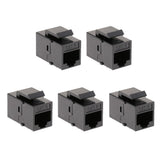 Maxbell 5 Pack RJ45 CAT6 Jack Module WLAN Network Connector Enternet Inline Coupler Module - Aladdin Shoppers