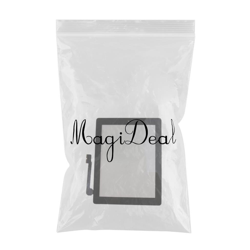 Maxbell Maxbell Touch Screen Digitizer Assembled with Home Button Strong Adhesive for iPad 3 3rd Generation A1416 A1403 A1430 Black