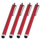 4 Pack Stylus Pens for Touch Screens Devices Universal Capacitive Stylus Pen with Pen Clip for Cell Phones Tablets Laptops All Touch Screens-Red - Aladdin Shoppers