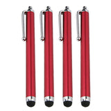 4 Pack Stylus Pens for Touch Screens Devices Universal Capacitive Stylus Pen with Pen Clip for Cell Phones Tablets Laptops All Touch Screens-Red - Aladdin Shoppers