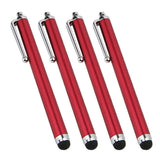 4 Pack Stylus Pens for Touch Screens Devices Universal Capacitive Stylus Pen with Pen Clip for Cell Phones Tablets Laptops All Touch Screens-Red - Aladdin Shoppers