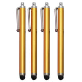 4 Pack Stylus Pens for Touch Screens Devices Universal Capacitive Stylus Pen with Pen Clip for Cell Phones Tablets Laptops All Touch Screens-Golden - Aladdin Shoppers