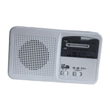 Maxbell Portable Emergency AM/FM Radio, Solar Hand Crank Power, Weather Radio with LED Reading Lamp White - Aladdin Shoppers