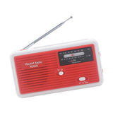 Maxbell Portable Emergency AM/FM Radio, Solar Hand Crank Power, Weather Radio with LED Reading Lamp Red - Aladdin Shoppers