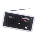 Maxbell Portable Emergency AM/FM Radio, Solar Hand Crank Power, Weather Radio with LED Reading Lamp Black - Aladdin Shoppers