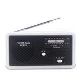 Maxbell Portable Emergency AM/FM Radio, Solar Hand Crank Power, Weather Radio with LED Reading Lamp Black - Aladdin Shoppers