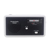 Maxbell Portable Emergency AM/FM Radio, Solar Hand Crank Power, Weather Radio with LED Reading Lamp Black - Aladdin Shoppers
