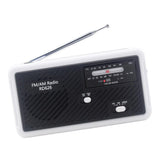 Maxbell Portable Emergency AM/FM Radio, Solar Hand Crank Power, Weather Radio with LED Reading Lamp Black - Aladdin Shoppers