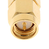 SMA Male Plug to MCX Female Jack Straight RF Coaxial Connector Adapter Converter, Gold Plated