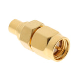 SMA Male Plug to MCX Female Jack Straight RF Coaxial Connector Adapter Converter, Gold Plated