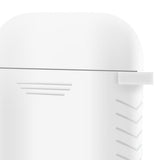 Maxbell Silicone Cover Charger Skin Cases Wireless Headphones Protector Shockproof for AirPods White - Aladdin Shoppers