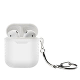 Maxbell Silicone Cover Charger Skin Cases Wireless Headphones Protector Shockproof for AirPods White - Aladdin Shoppers